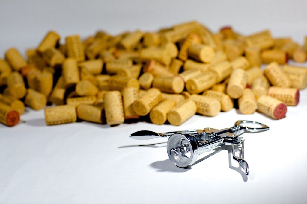 corks, corkscrew, screw